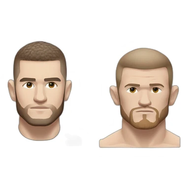 khabib with conor mcgregor sticker