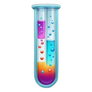 Chemistry test tube sticker