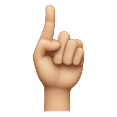 Finger heart sticker