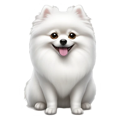 “White Pomeranian Spitz” sticker