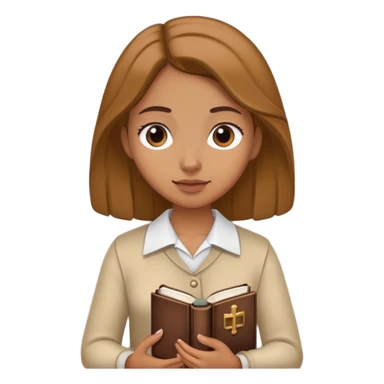 Girl and her Bible  sticker