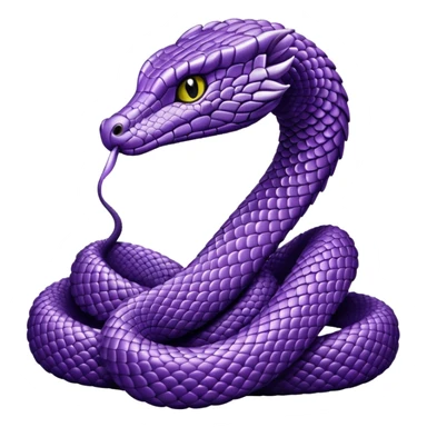 glitter purple and cian cobra sticker