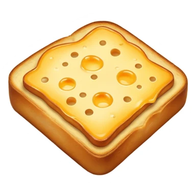 Closed cheese toast without a face sticker