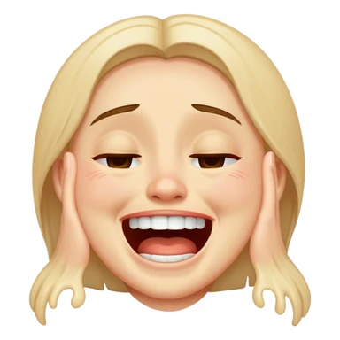 Laughing but crying  sticker