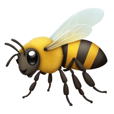 Cute honey bee sticker