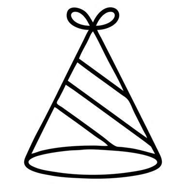 party hat sticker