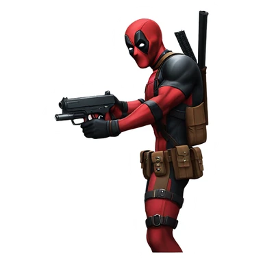 Deadpool guns pc sticker