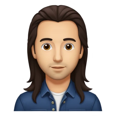 Howie Dorough with dark brown long hair sticker