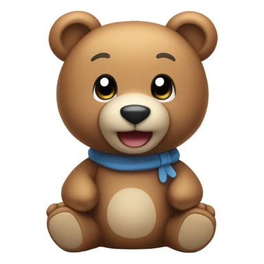 Teddy bear toy sticker