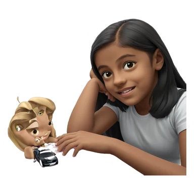 girl in black shirt vehicle sticker