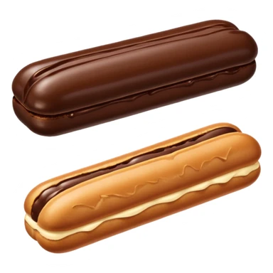 éclair au chocolat sticker