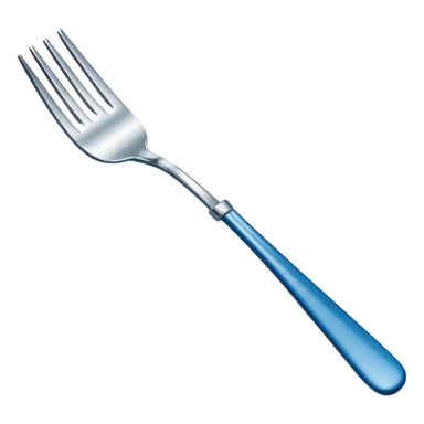 blue-handled dessert fork sticker