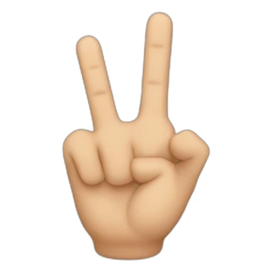 Third finger only up on left hand sticker