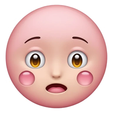 Shy emoji that just said smth risky sticker