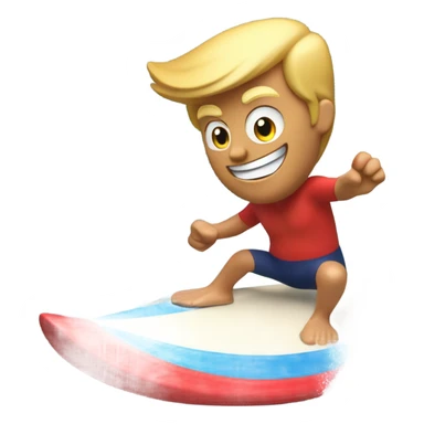 Donald Trump surfing sticker