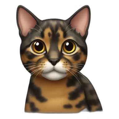 Tortie cat sticker