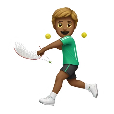 People playing badminton  sticker