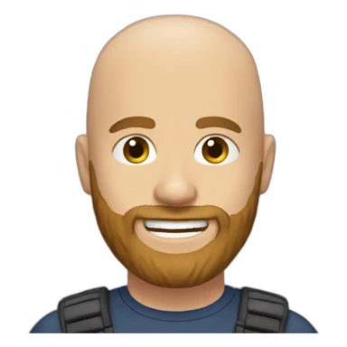 Andrew Tate bald beard sticker