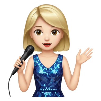 girl in blink dress, holding a mic



















 sticker