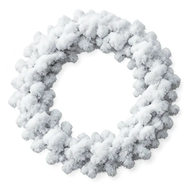 snow wreath remove background sticker
