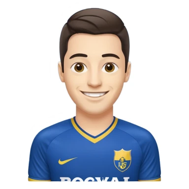 Myself in boca juniors jersey sticker