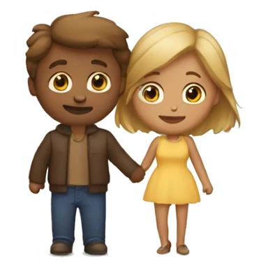couple qui s'embrasse  sticker