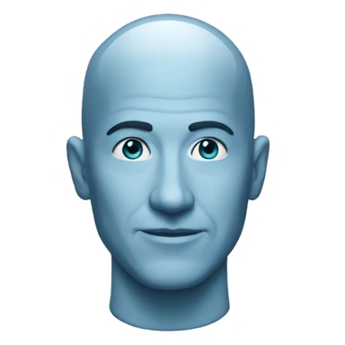 hologram man bald  sticker