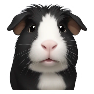 Black guinea pig sticker