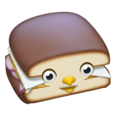 chicken sandwitch sticker