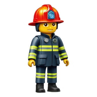Playmobil bombero sticker