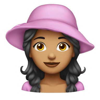 morena con gorro de satin para dormir  sticker