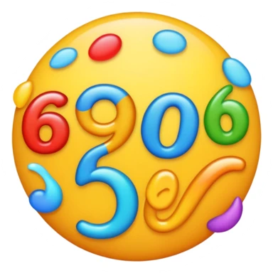 100 emoji but it says 69 sticker