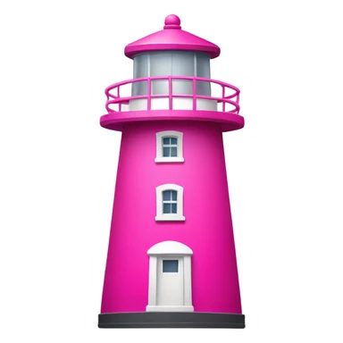 completely pink lighthouse sticker