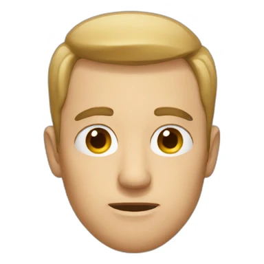 Man with lazy eye sticker