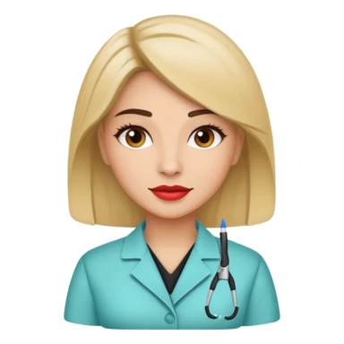 Lupa cosmetologa sticker