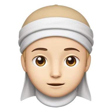 One cute face emoji to wear islaimc cap  sticker