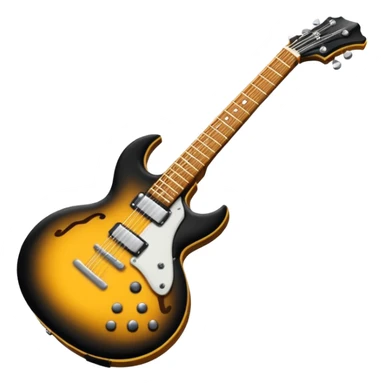 Bana elinde elektronik gitar olan bir kulaklıklı gözlüklü bir emoji yapar mısın elektronik gitar siyah olsun sticker