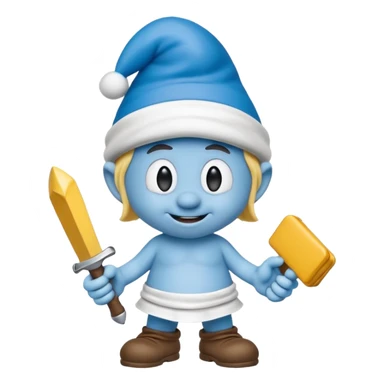 smart smurf  sticker