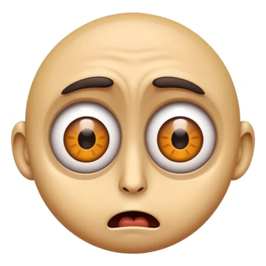 Crazy looking guy with huge eyes sticker