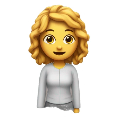 Una letra D mayúscula con una pequeña letra e dentro en 3d alta resolucion sticker