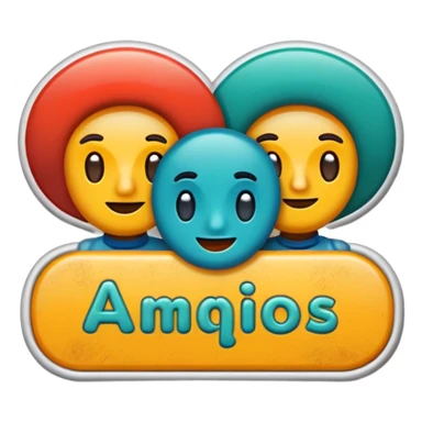 Retro Stickers  AMIGOS sticker