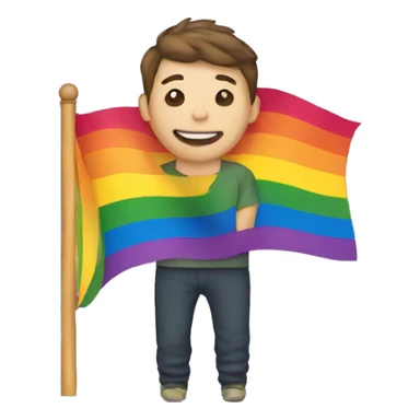 Gay man flag sticker