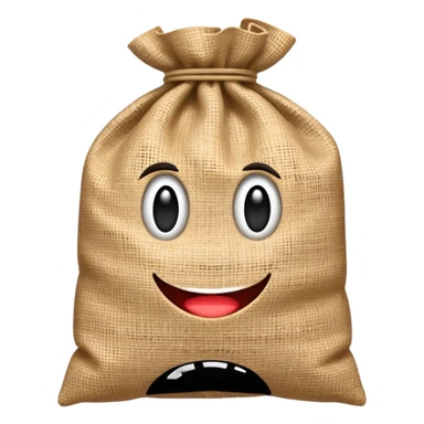 square sack of bag sticker