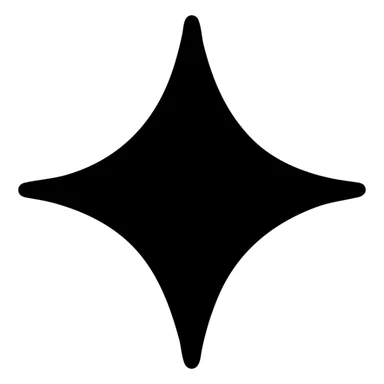 solid icon of a small shiny star on a glossy black high-end vehicle surface, minimal subtle reflections, focus on mirror shine, elegant and minimal sticker