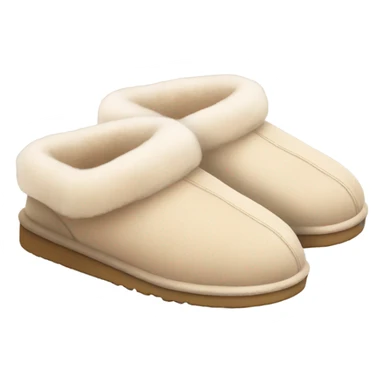 pastel beige cute ugg slippers sticker
