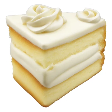 soft cream light vanilla cake sticker