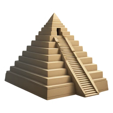 Pyramid with detailed staircase sticker