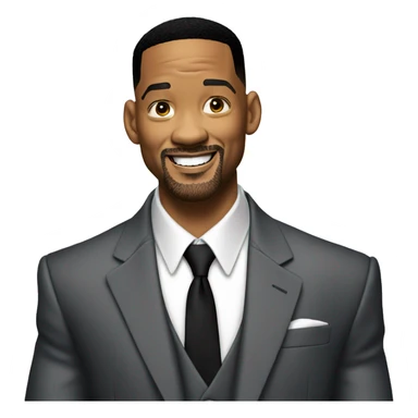 Will smith posing with a suit sticker