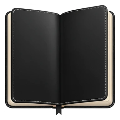 Aesthetic light black note journal book sticker