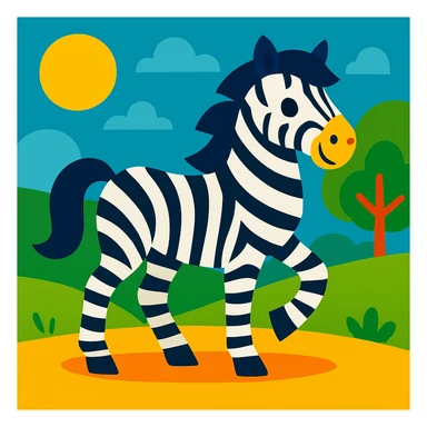 Zebra sticker